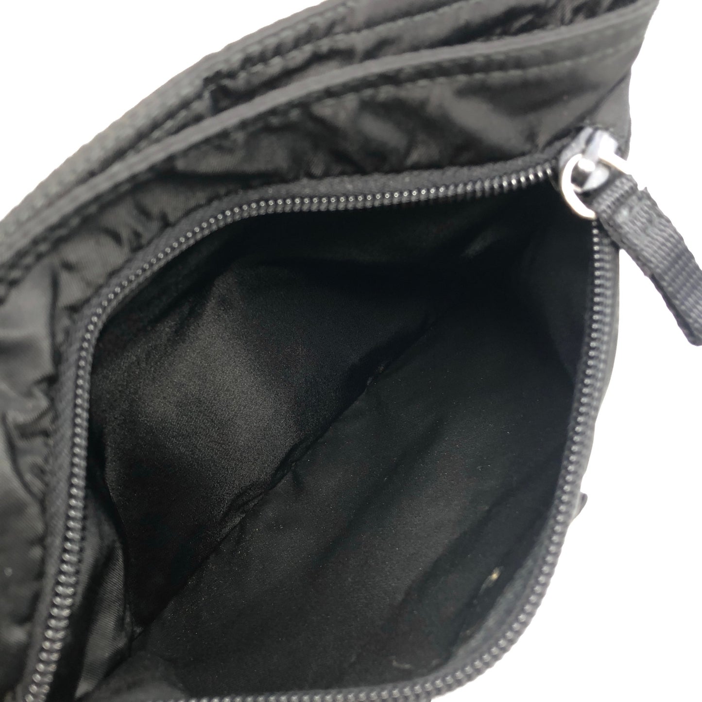 PRADA Triangle Logo Small Shoulder bag Black Vintage arzbnd