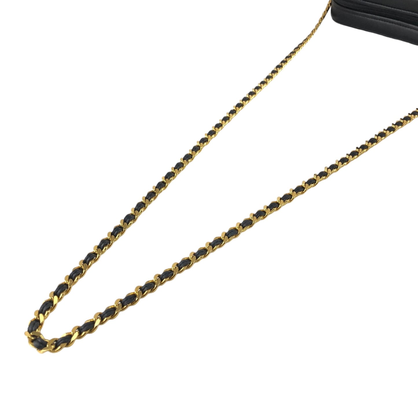 GIVENCHY Logo Chain Shoulder bag Black Vintage nrau2r