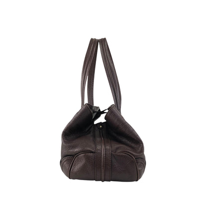 CELINE Blason Totebag Brown Vintage 7dzt2e