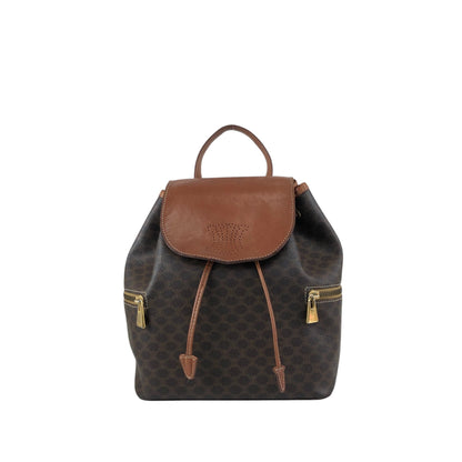 CELINE Macadam Triomphe Backpack Brown Vintage sd2tgi