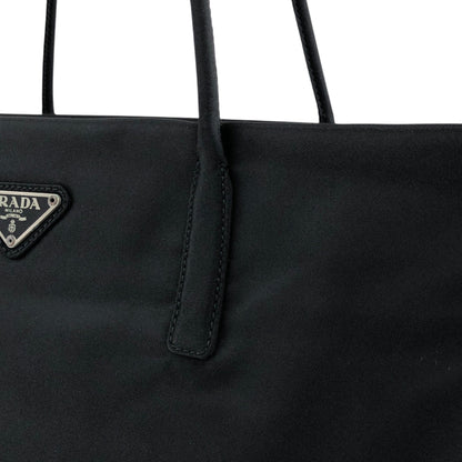 PRADA Tessuto Triangle Logo Totebag Black Vintage mi5jiw