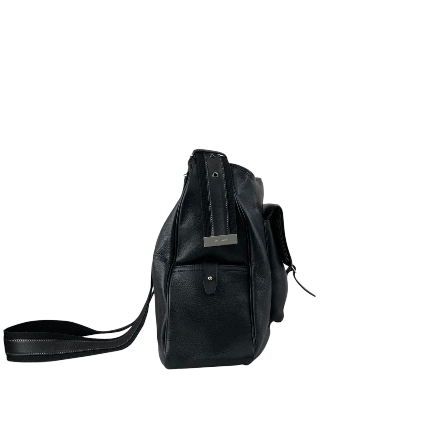 BURBERRY Front Buckle Shoulder bag Black Vintage tpmx3y