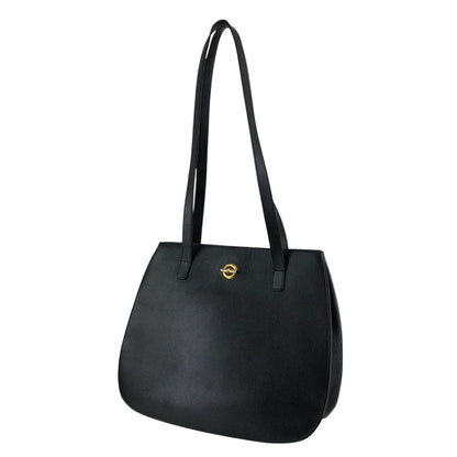 CELINE Toggle Clasp Handbag Totebag Black Vintage vaw4nd