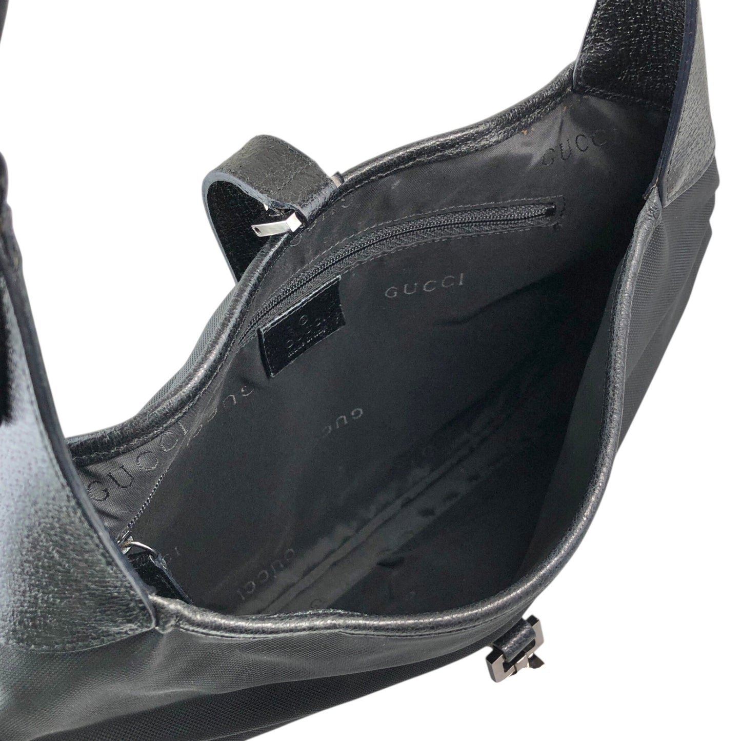 GUCCI Jackie Shoulder bag Black Vintage bce64k