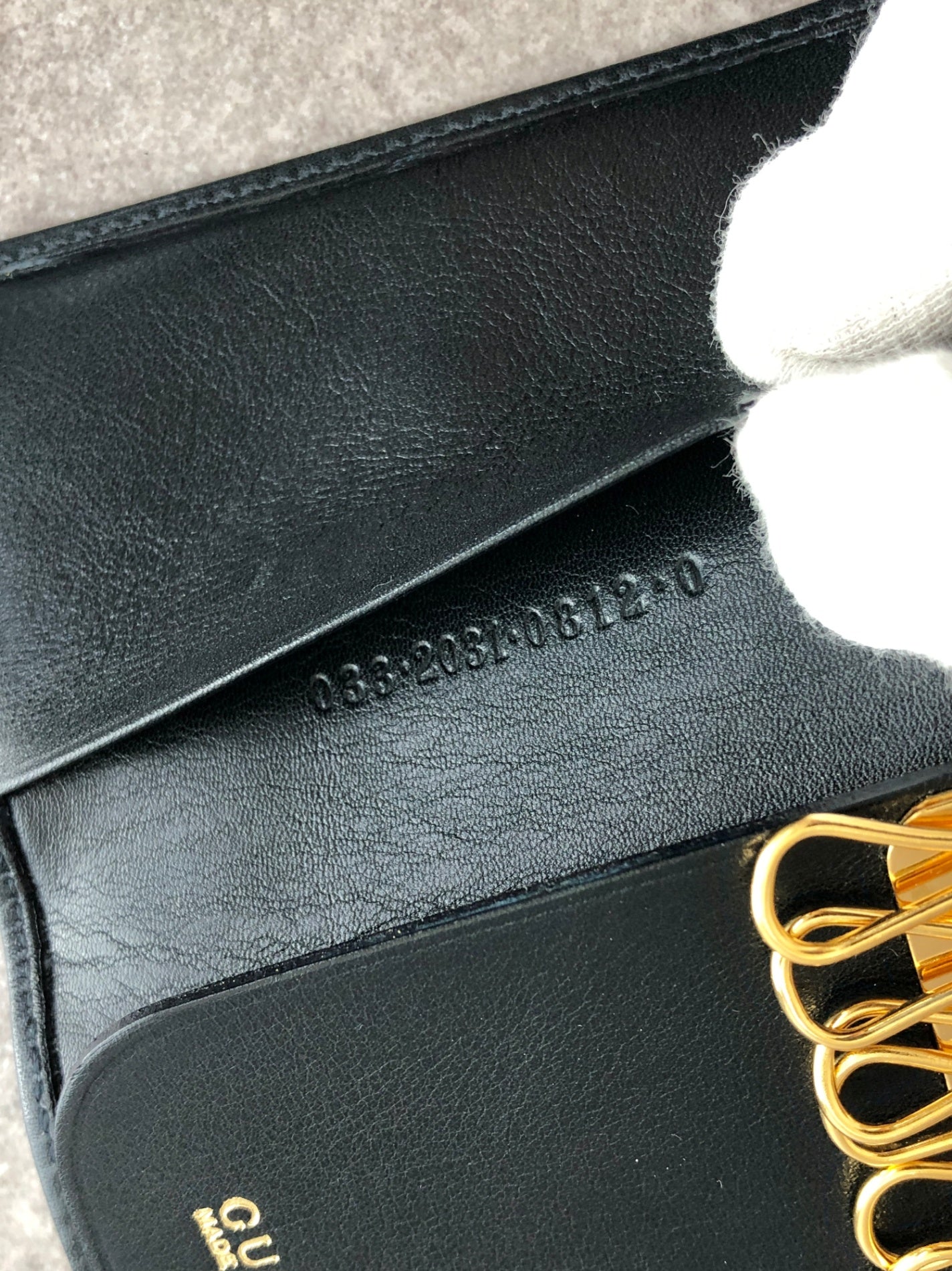 GUCCI Bamboo Key Case Black Vintage gzeecz
