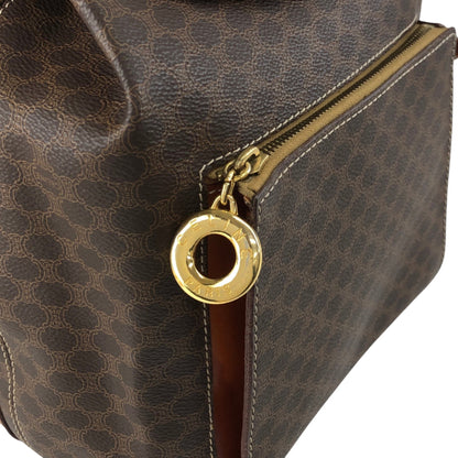 CELINE Macadam Triomphe Flap Backpack Brown Vintage mesz66