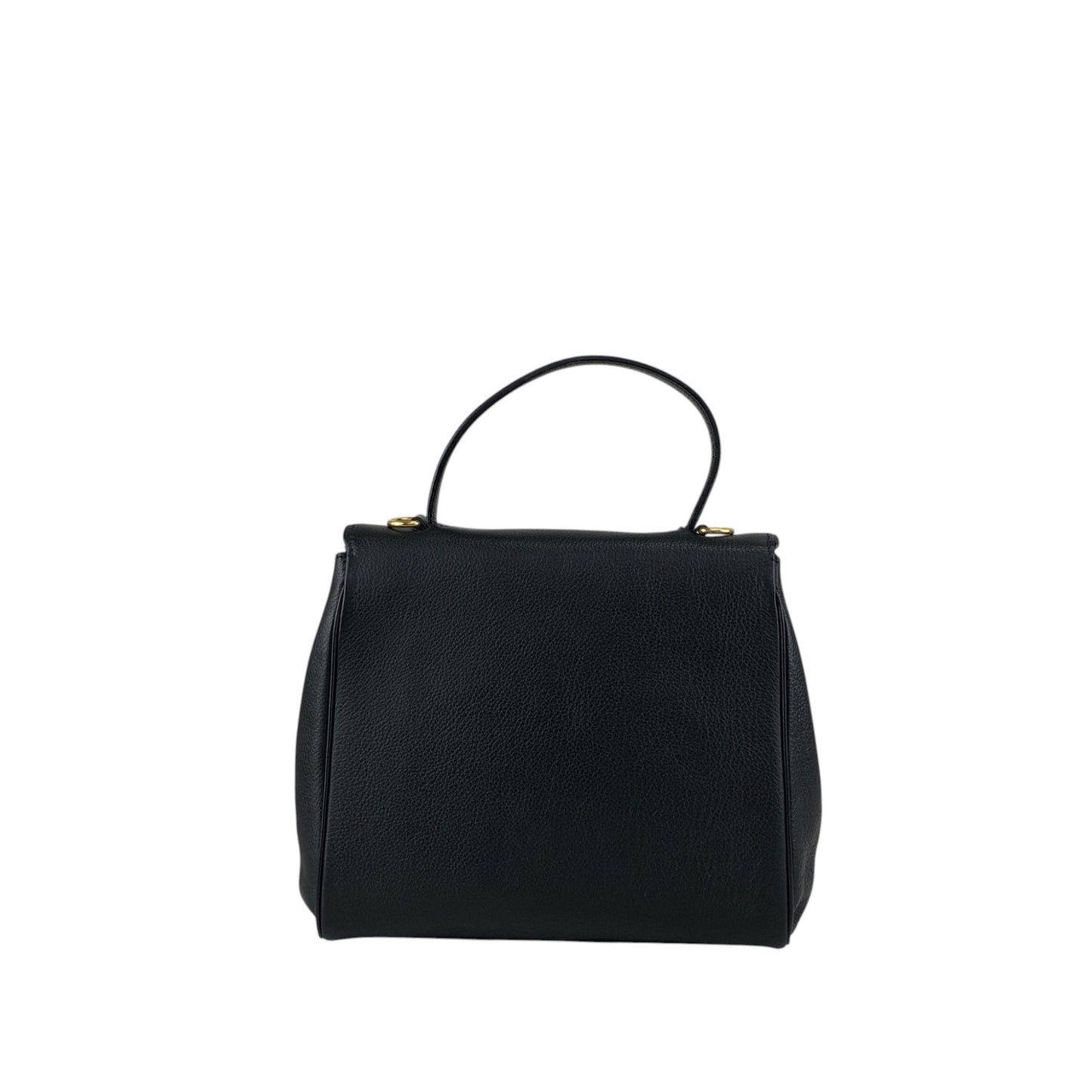 CELINE Toggle Clasp Two-way Handbag Shoulder bag Black Vintage nnb8md