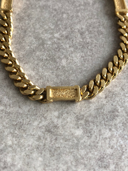 Christian Dior Logo Bracelet Gold Vintage cn5pcc