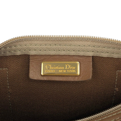 Christian Dior Honeycomb Pattern Handbag Boston bag Beige Vintage y2sxs7