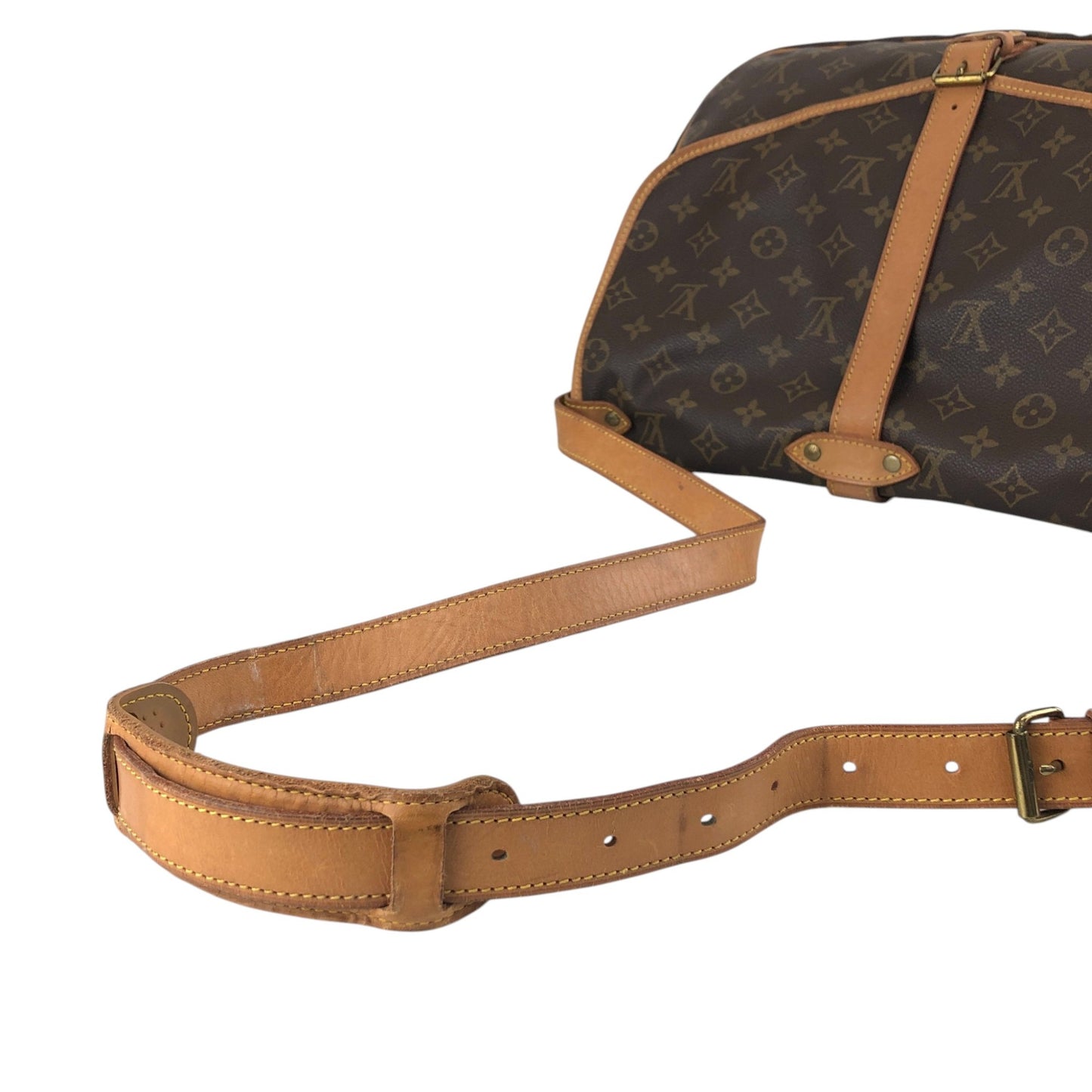 LOUIS VUITTON Monogram Shoulder bag Brown Vintage jer2hr