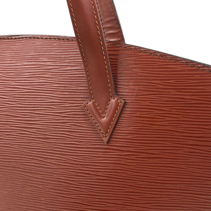 LOUIS VUITTON Epi Handbag Brown Vintage 3yuvfz