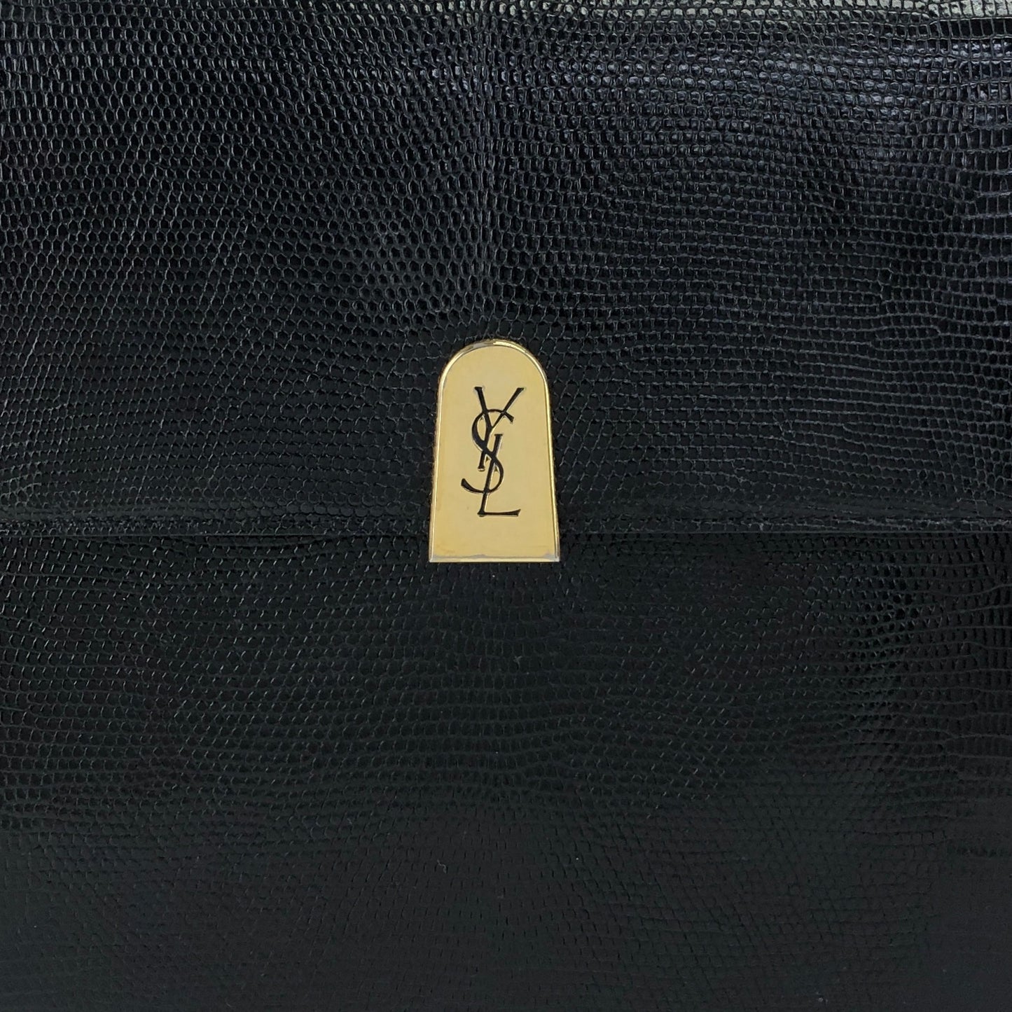 Yves Saint Laurent YSL Logo Shoulder bag Black Vintage 67eb7u