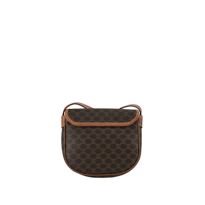 CELINE Macadam Triomphe Shoulder bag Brown Vintage hddfhp