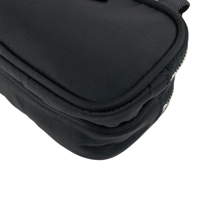 PRADA Tessuto Triangle Logo Small Handbag Pouch Black 1N1346 Vintage ntidxe