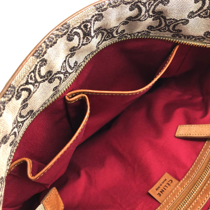 CELINE Triomphe Totebag Brown Vintage 38764j