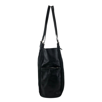 PRADA Tessuto Triangle Logo Handbag Black Vintage e52d78