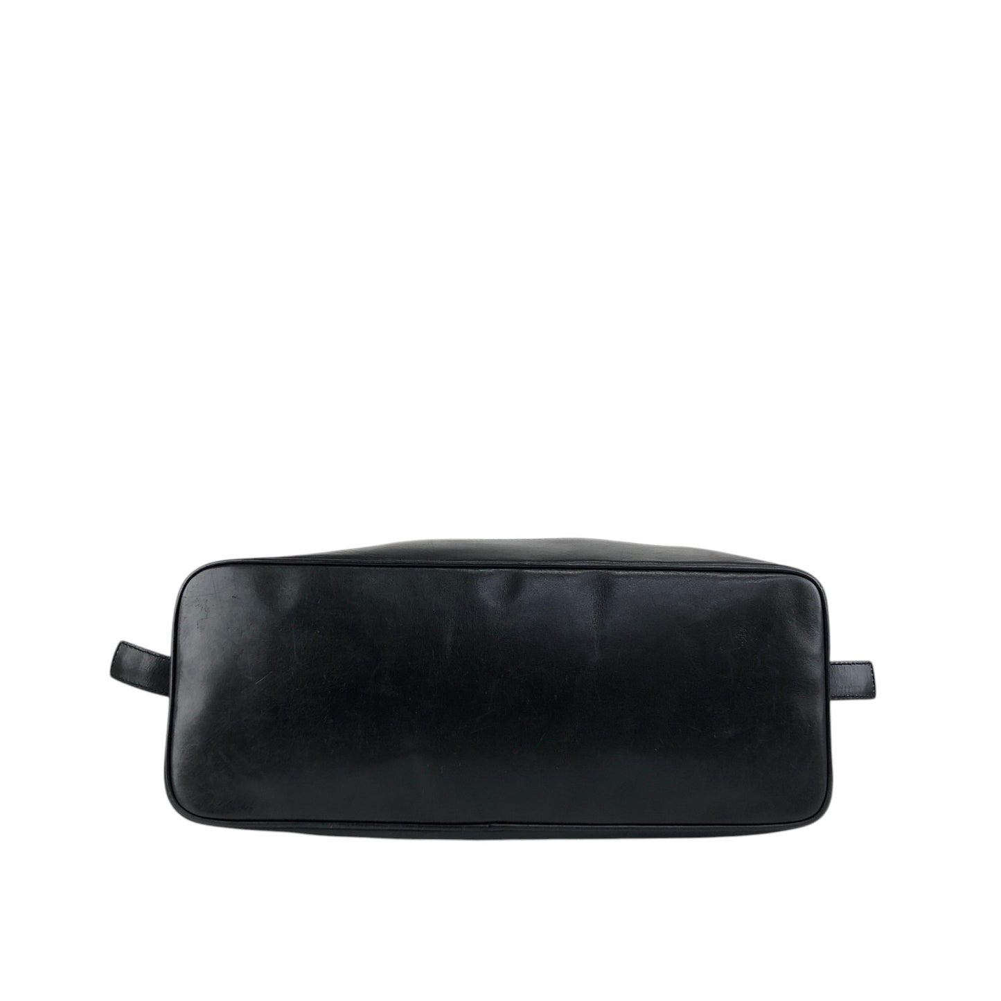CELINE Triomphe Logo Handbag Black Vintage 5y5pjn