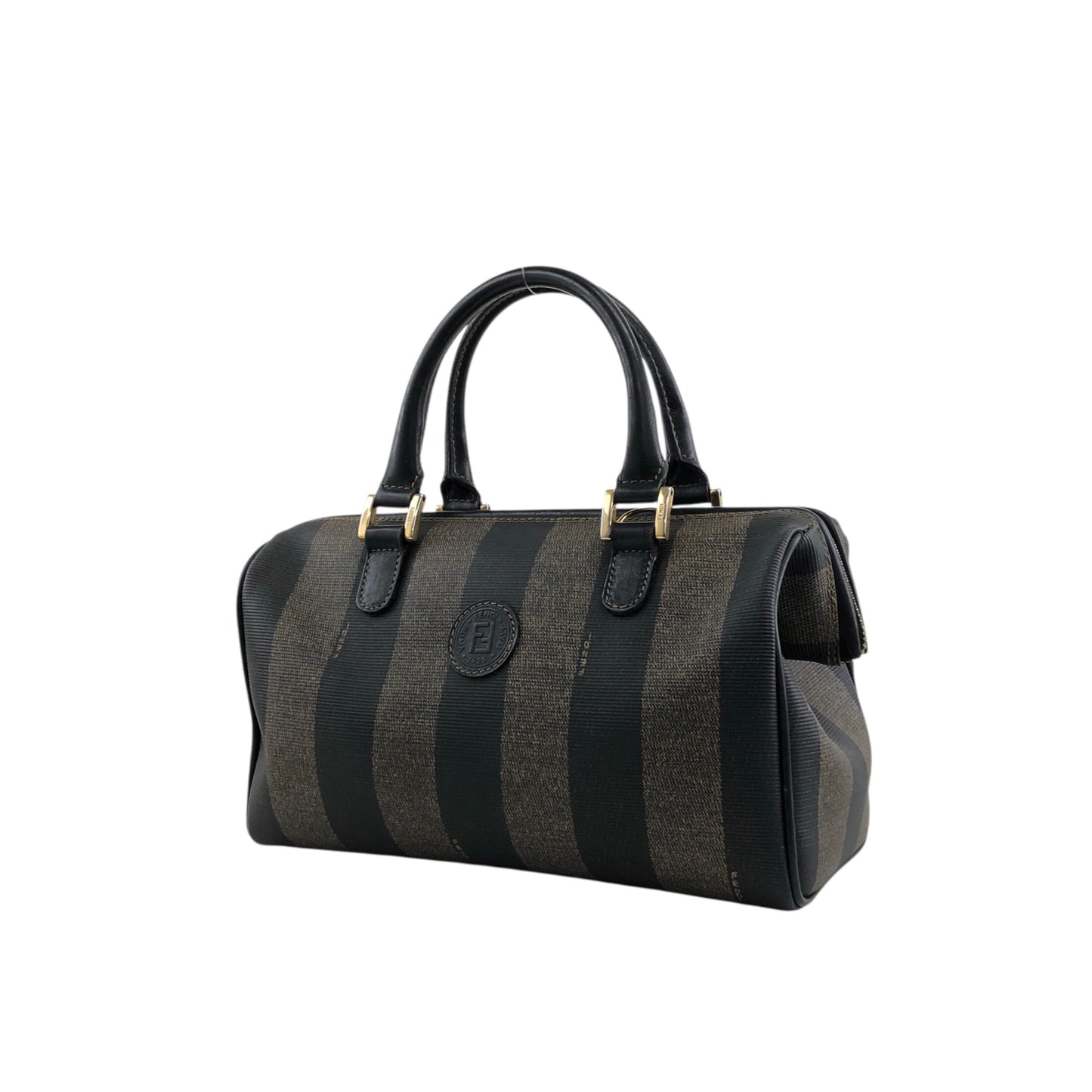 FENDI Pecan Two-way Small Boston bag Shoulder bag Black Vintage ujwz5t