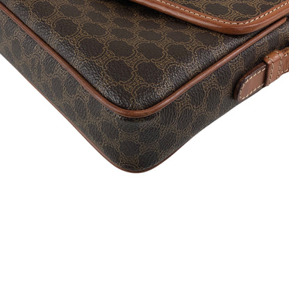CELINE Macadam Blason Shoulder bag Brown Vintage 2mumnz