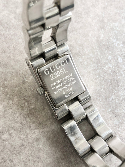 GUCCI Quartz Watch Silver 2305L Vintage njryxd
