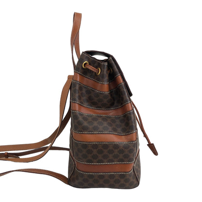 CELINE Macadam Backpack Brown Vintage nfrfxz