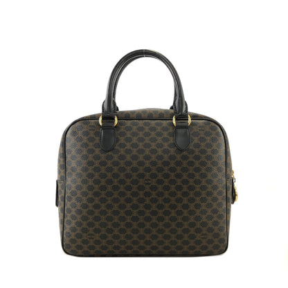 CELINE Macadam Circle Charm Leather Two-way Handbag Shoulder bag Boston bag Black Vintage 4ftutu