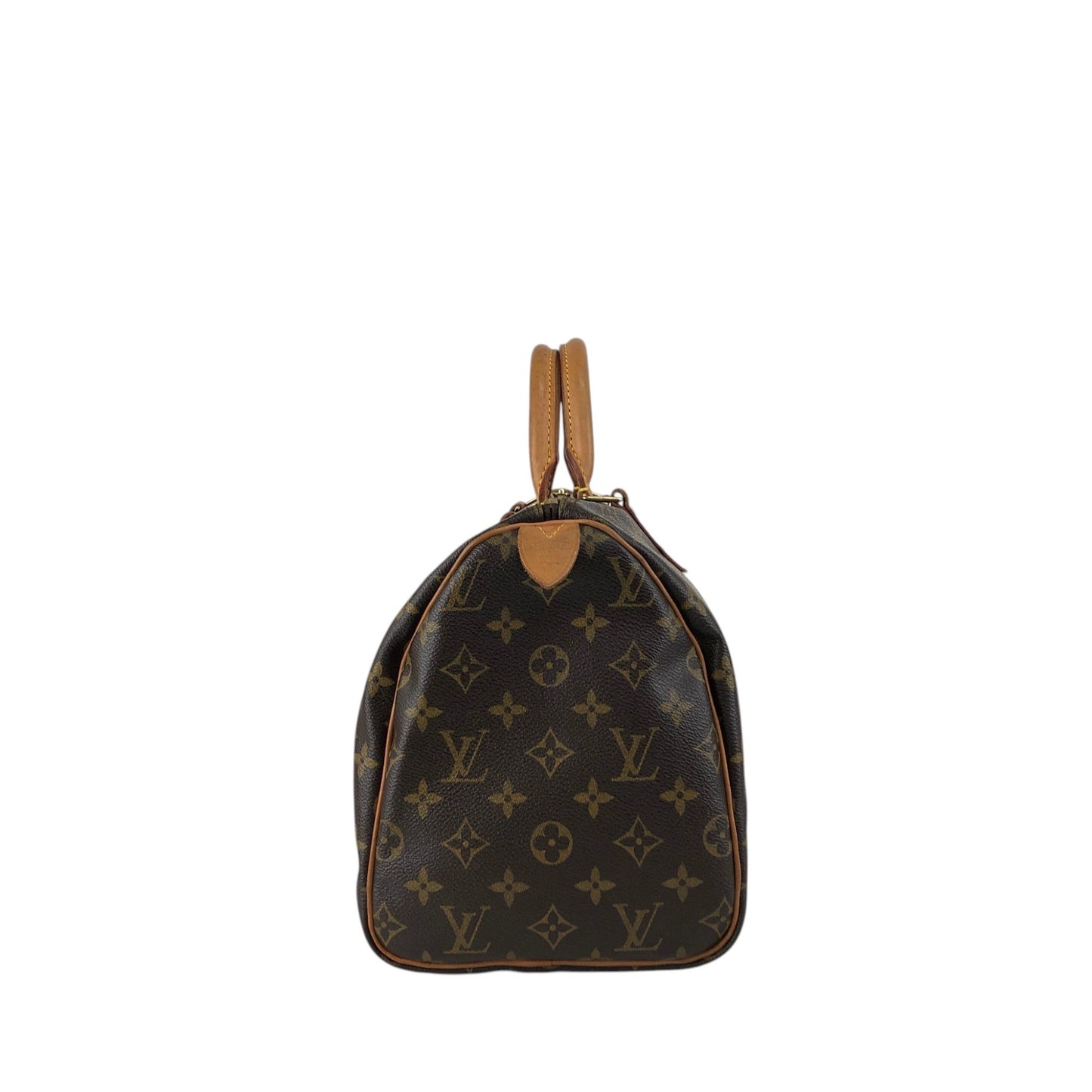 LOUIS VUITTON Monogram Handbag Boston bag Brown M41108 Vintage 5ah28h