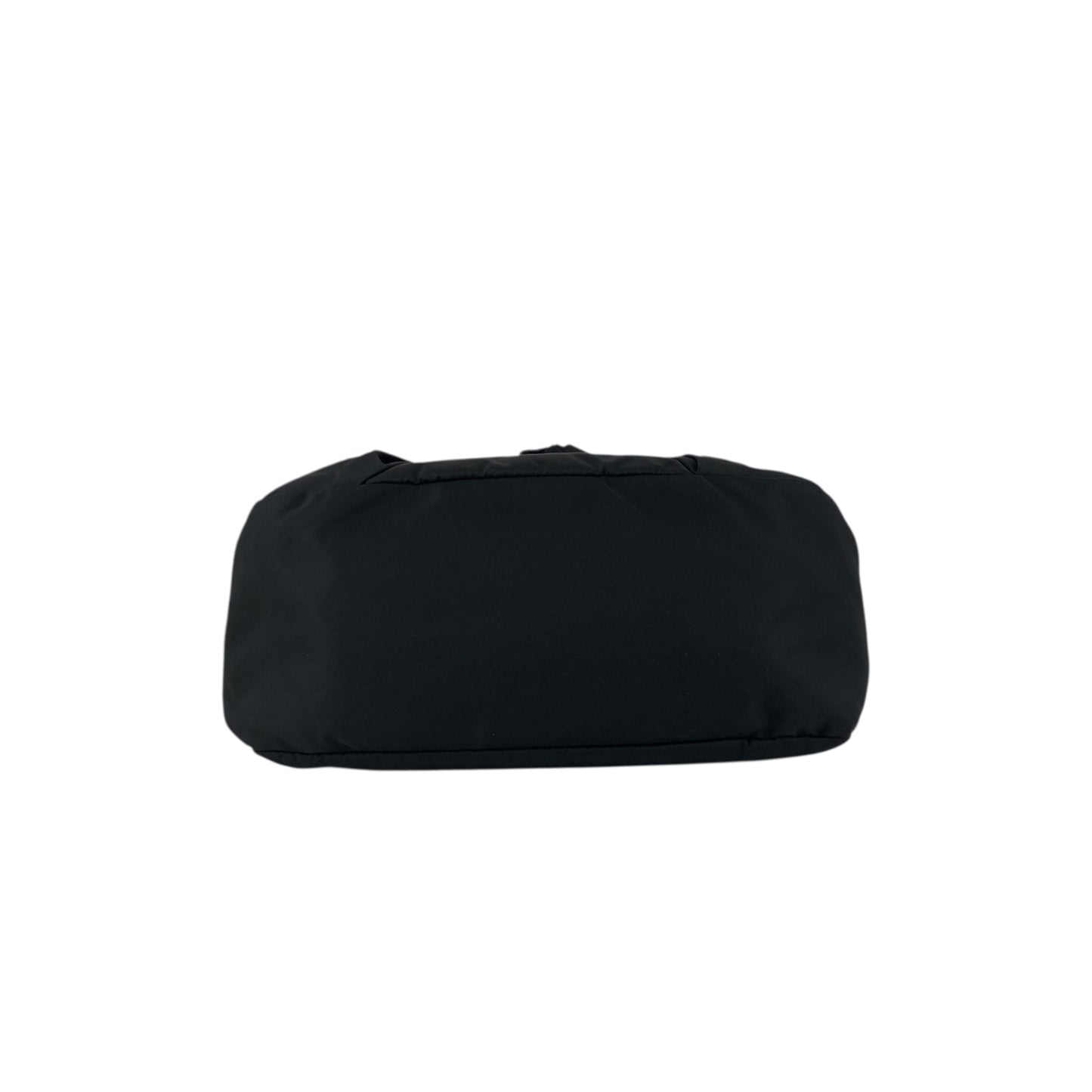 PRADA Logo Ribbon Motif Two-way Handbag Shoulder bag Black Vintage 33v85k