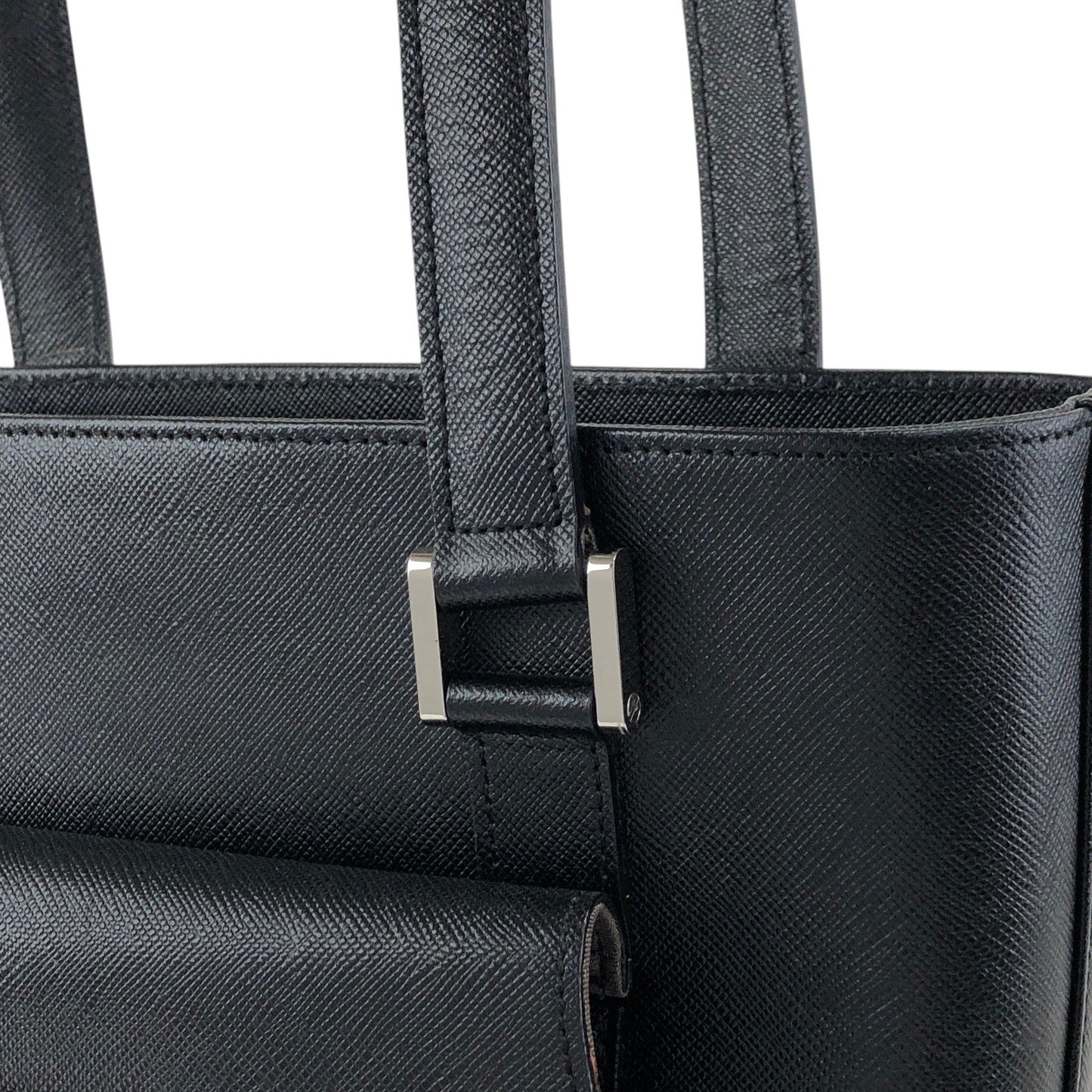 BURBERRY Logo Totebag Black Vintage ykuyii