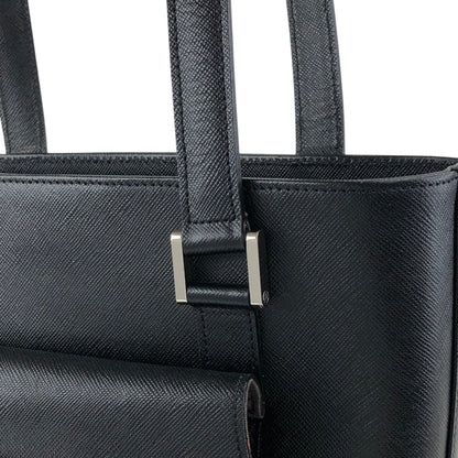 BURBERRY Logo Totebag Black Vintage ykuyii