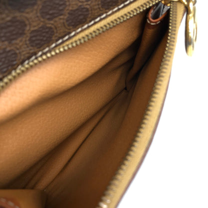 CELINE Macadam 圓形標誌吊飾背包棕色復古 idh7rg