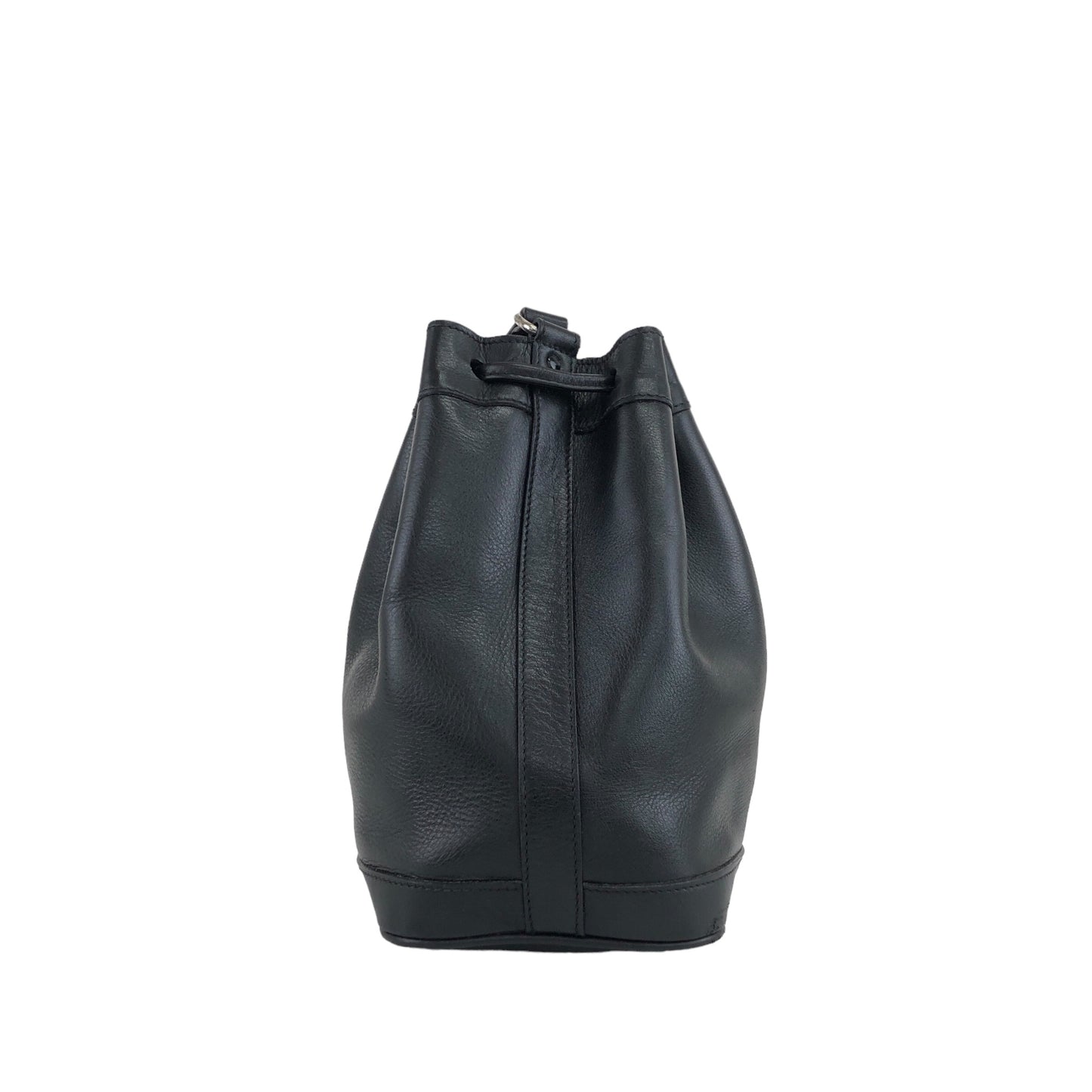 CELINE Drawstring Shoulder bag Black Vintage zazekc