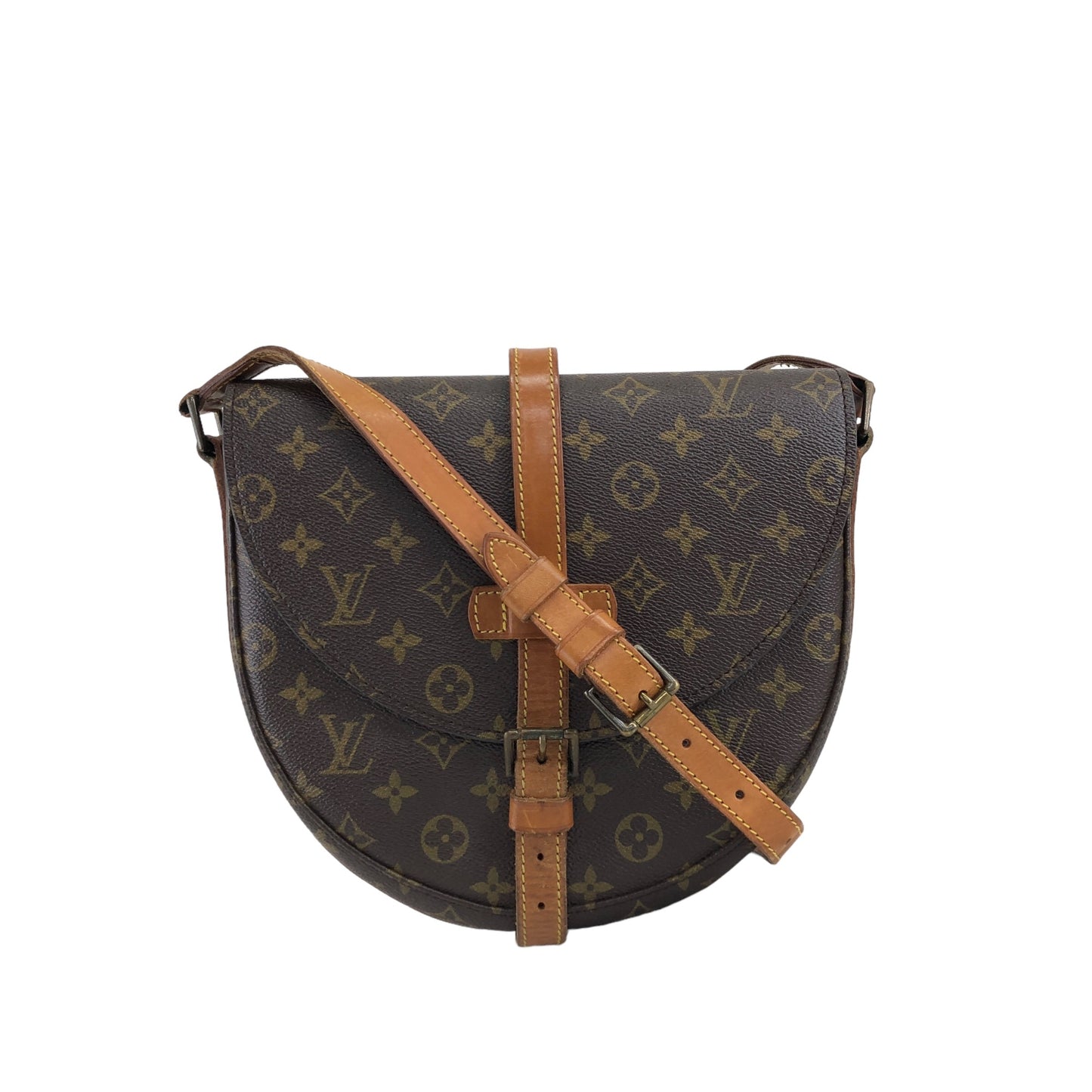 LOUIS VUITTON Monogram Shoulder bag Brown Vintage xkb6gk