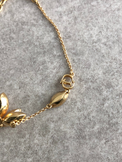 Christian Dior Stone Bracelet Gold×Pink Vintage 7bj8g5