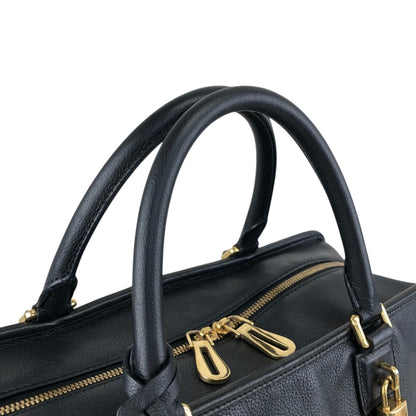 LOEWE Amazona Anagram Small Boston bag Handbag Black Vintage 8itnhz