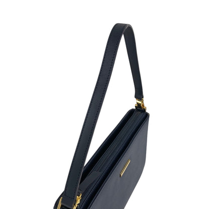 BURBERRY Logo Shoulder bag Navy Vintage 3fb5v6