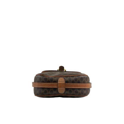 CELINE Macadam Horse Bit Shoulder bag Brown Vintage ydcmjg