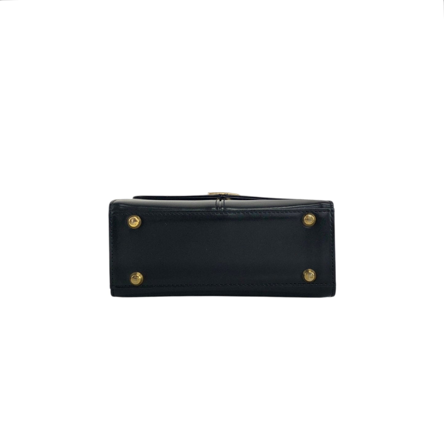 Yves Saint Laurent Logo Two-way Handbag Shoulder bag Black Vintage ktpth7