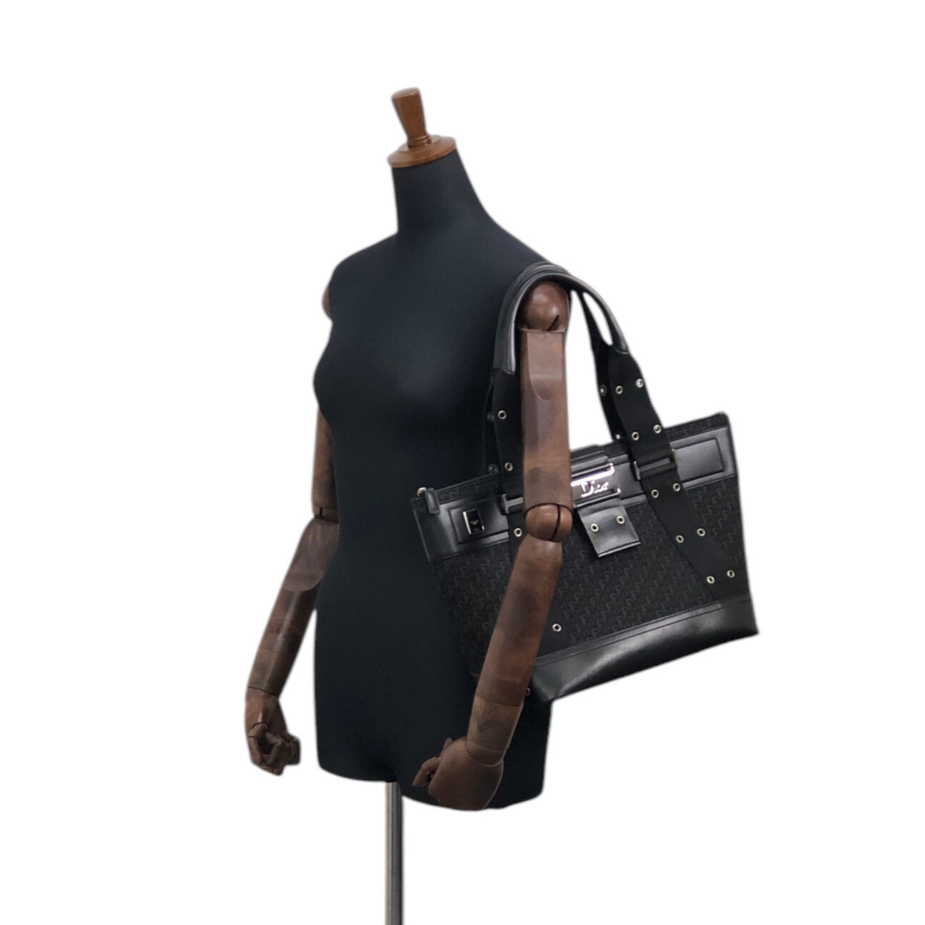 Christian Dior Street Chic Logo Totebag Black Vintage vpzvni