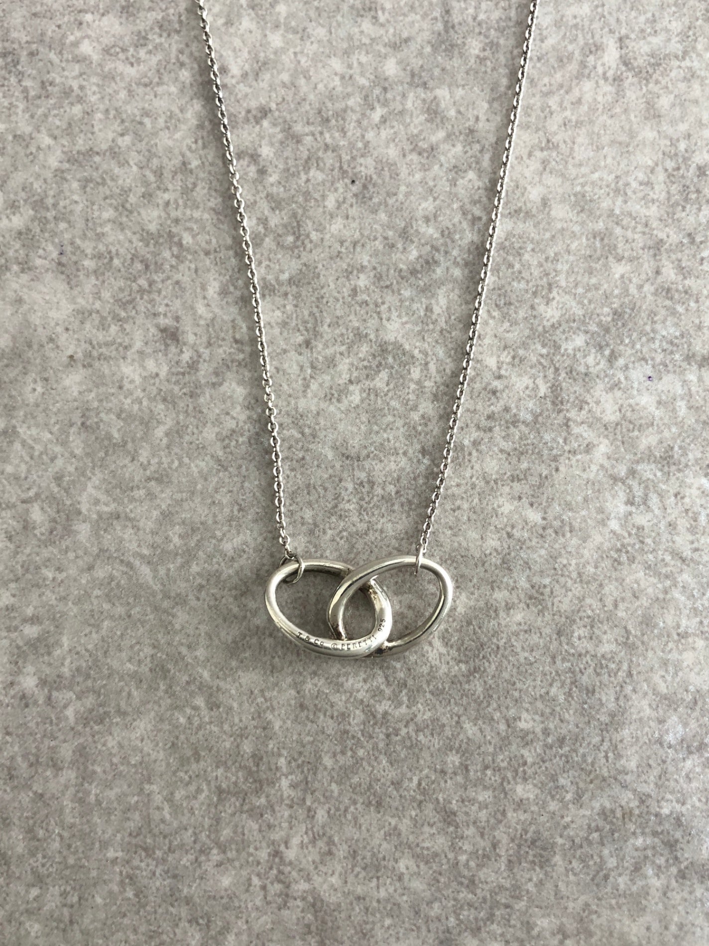 Tiffany & Co. SILVER925 Necklace Silver Vintage vxbiip