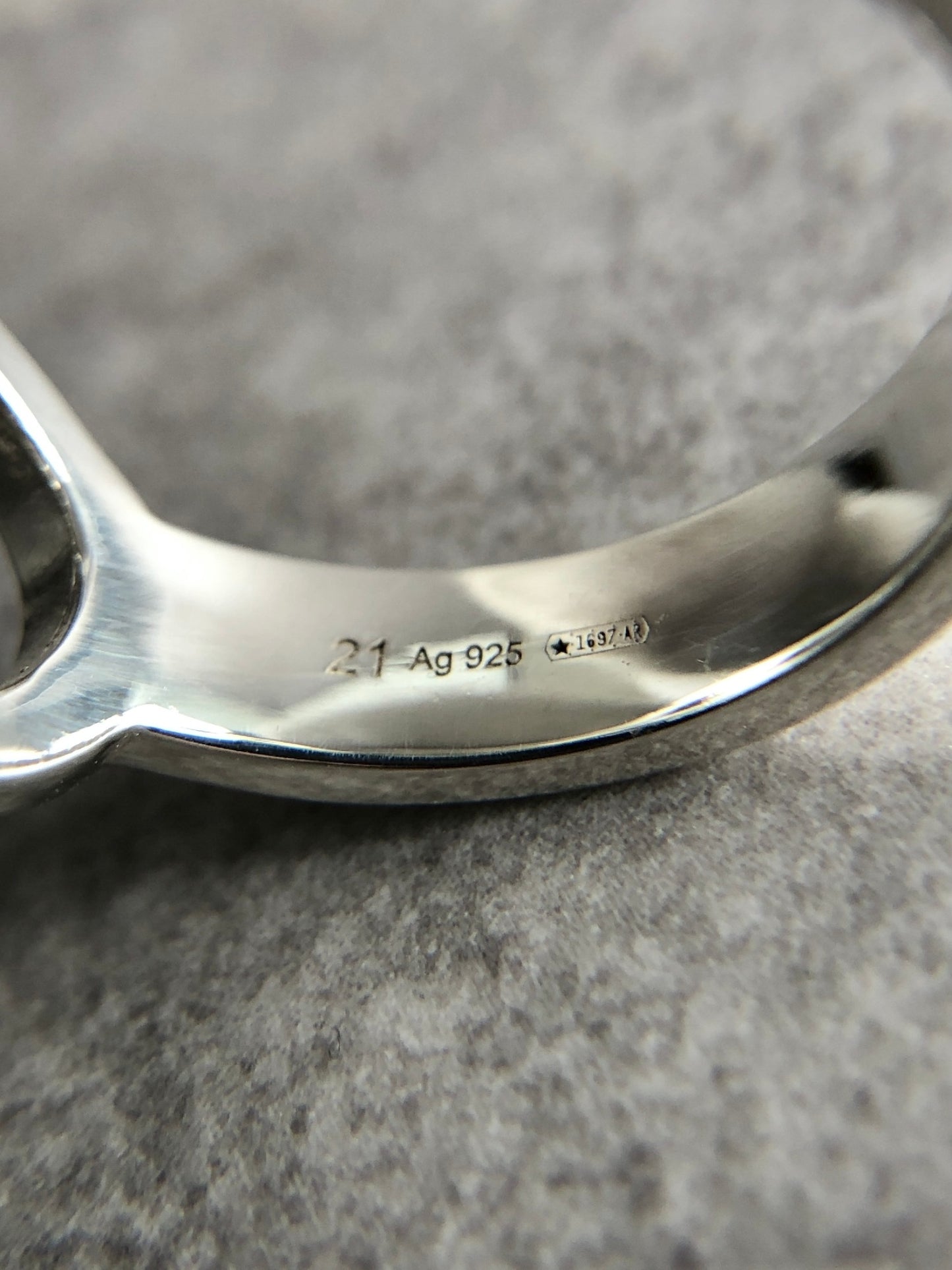 GUCCI Interlocking SILVER925 Ring Silver Vintage empzdp