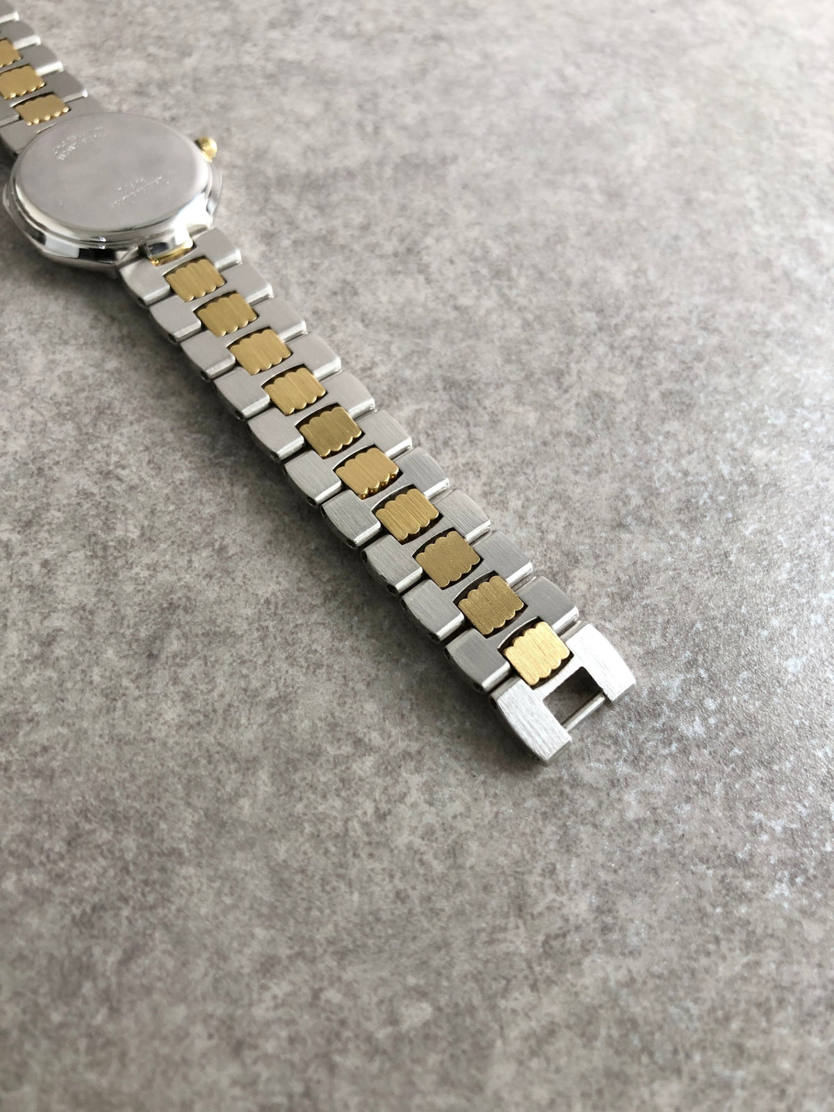 Christian Dior Logo Quartz Watch Silver×Gold 48-203 Vintage p6k3w8