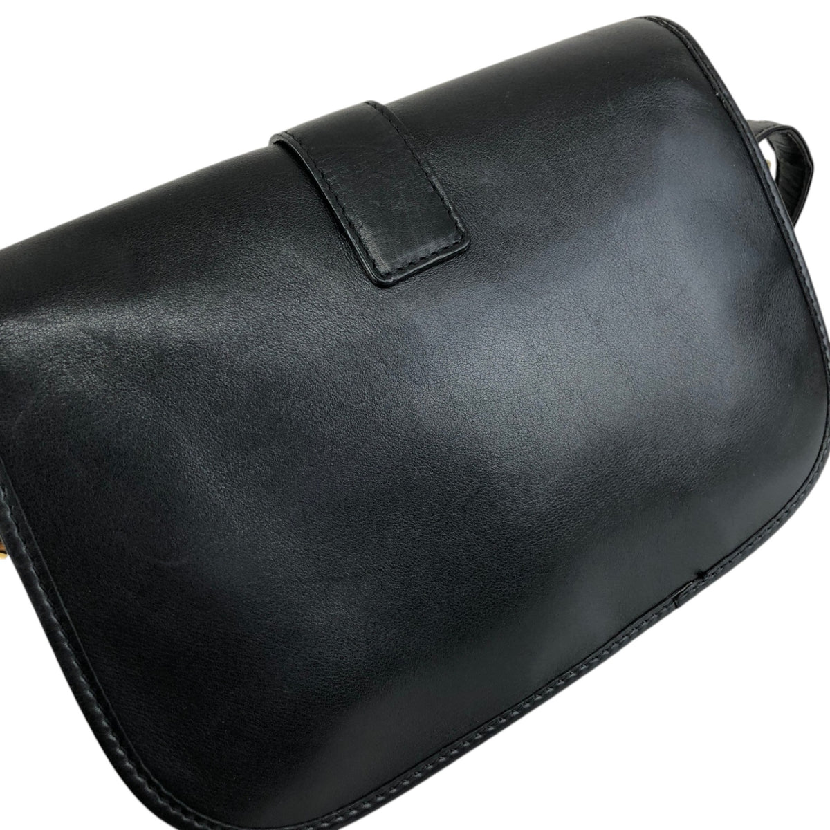 CELINE Gancini Shoulder bag Black Vintage dcwmsj