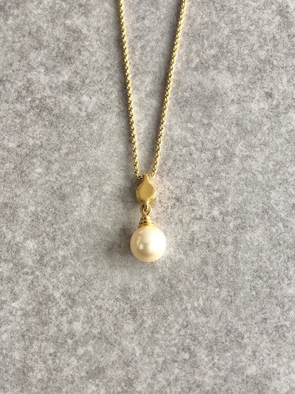 Christian Dior Necklace Gold Vintage f5euhf
