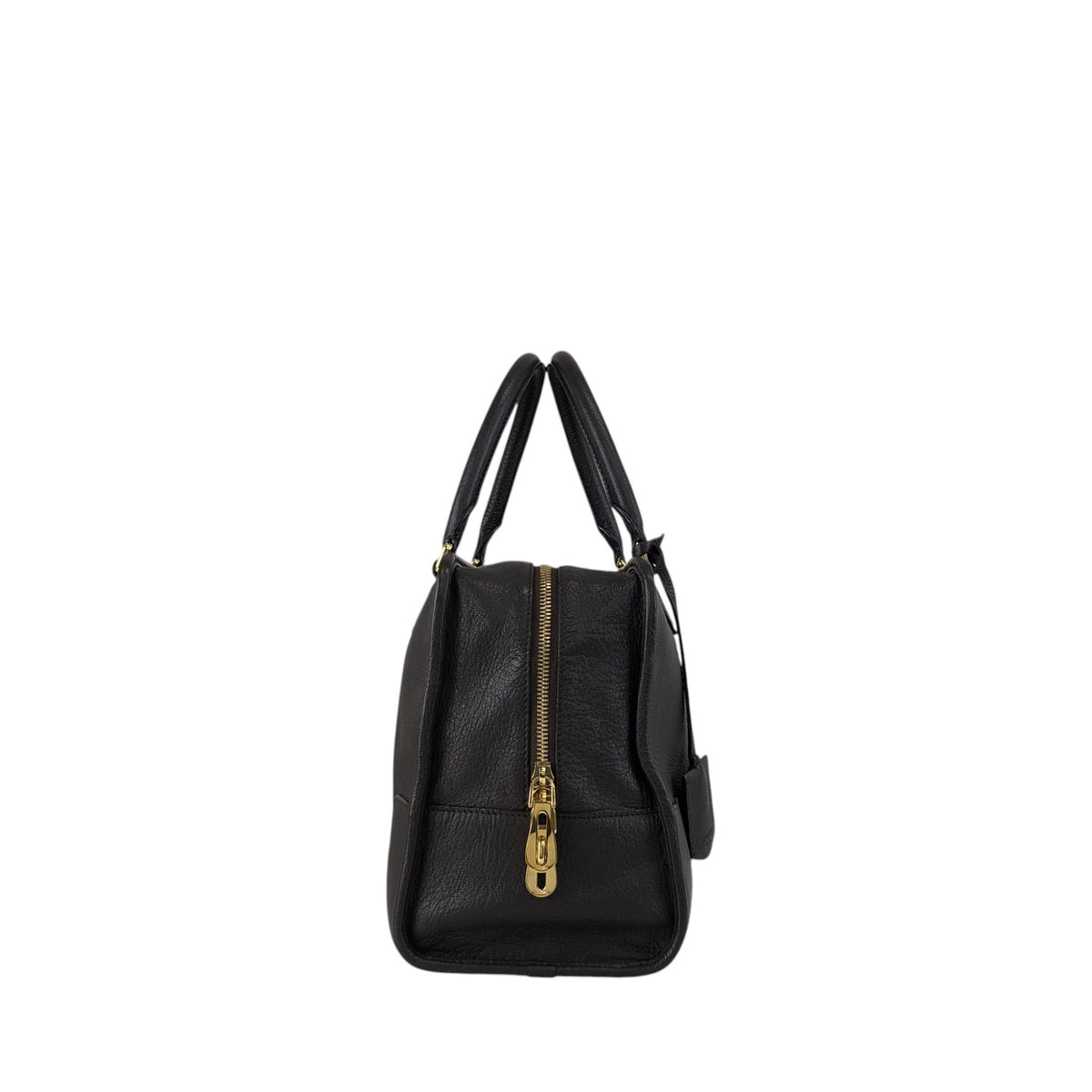 LOEWE Amazona36 Anagram Handbag Boston bag Dark Brown Vintage ihmrwb