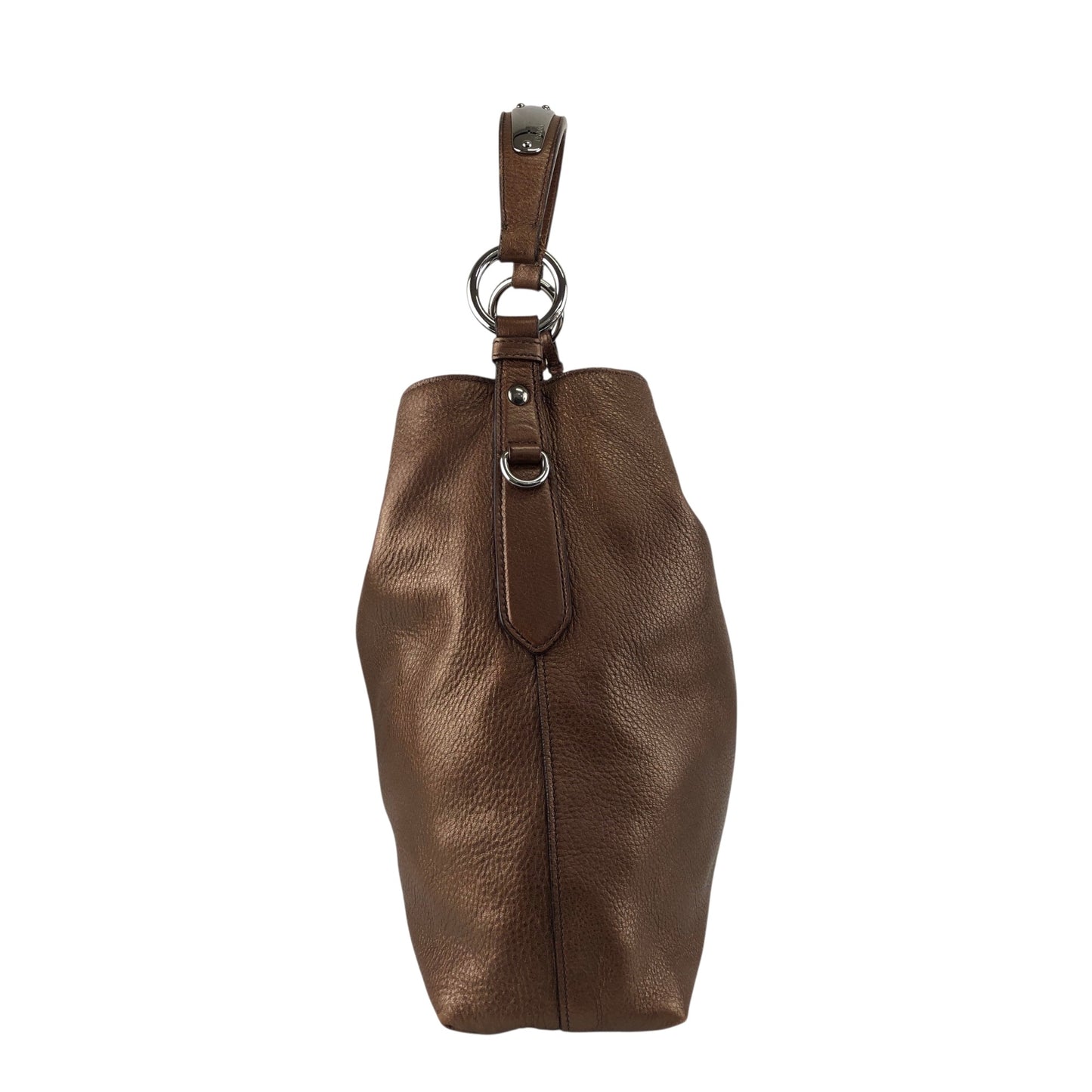 PRADA Logo Shoulder bag Hobobag Brown Vintage ufndas