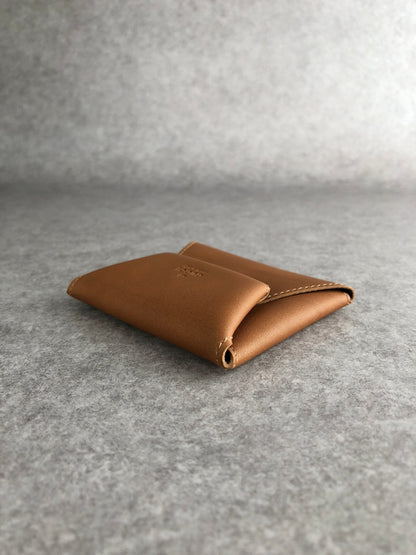GUCCI Logo Embossed Coin Purse Brown Vintage 5suiaw