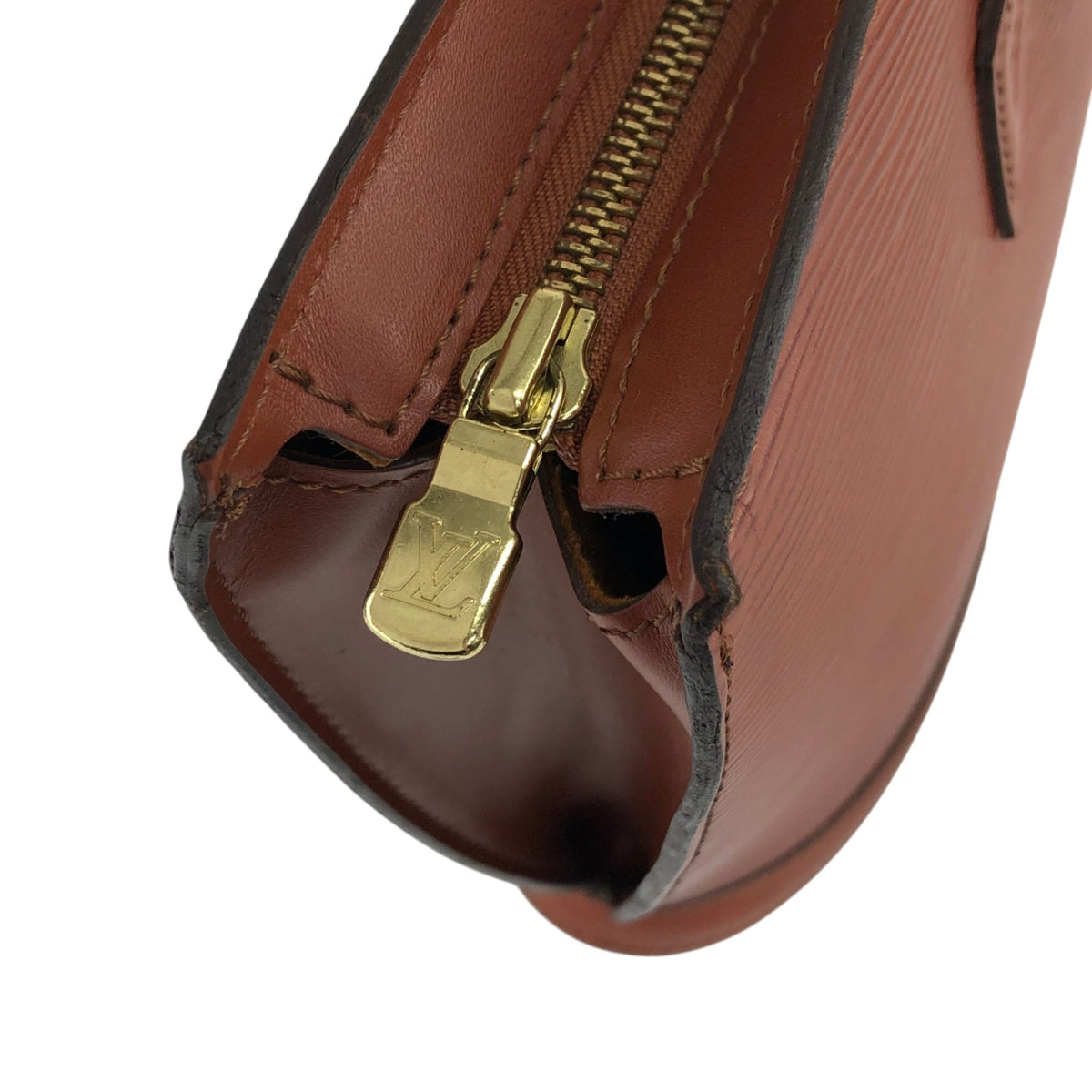 LOUIS VUITTON Epi Totebag Brown Vintage p6db2u