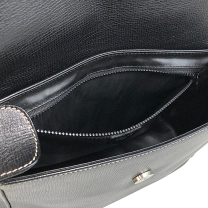 CELINE Circle Logo Shoulder bag Black Vintage e3r52b