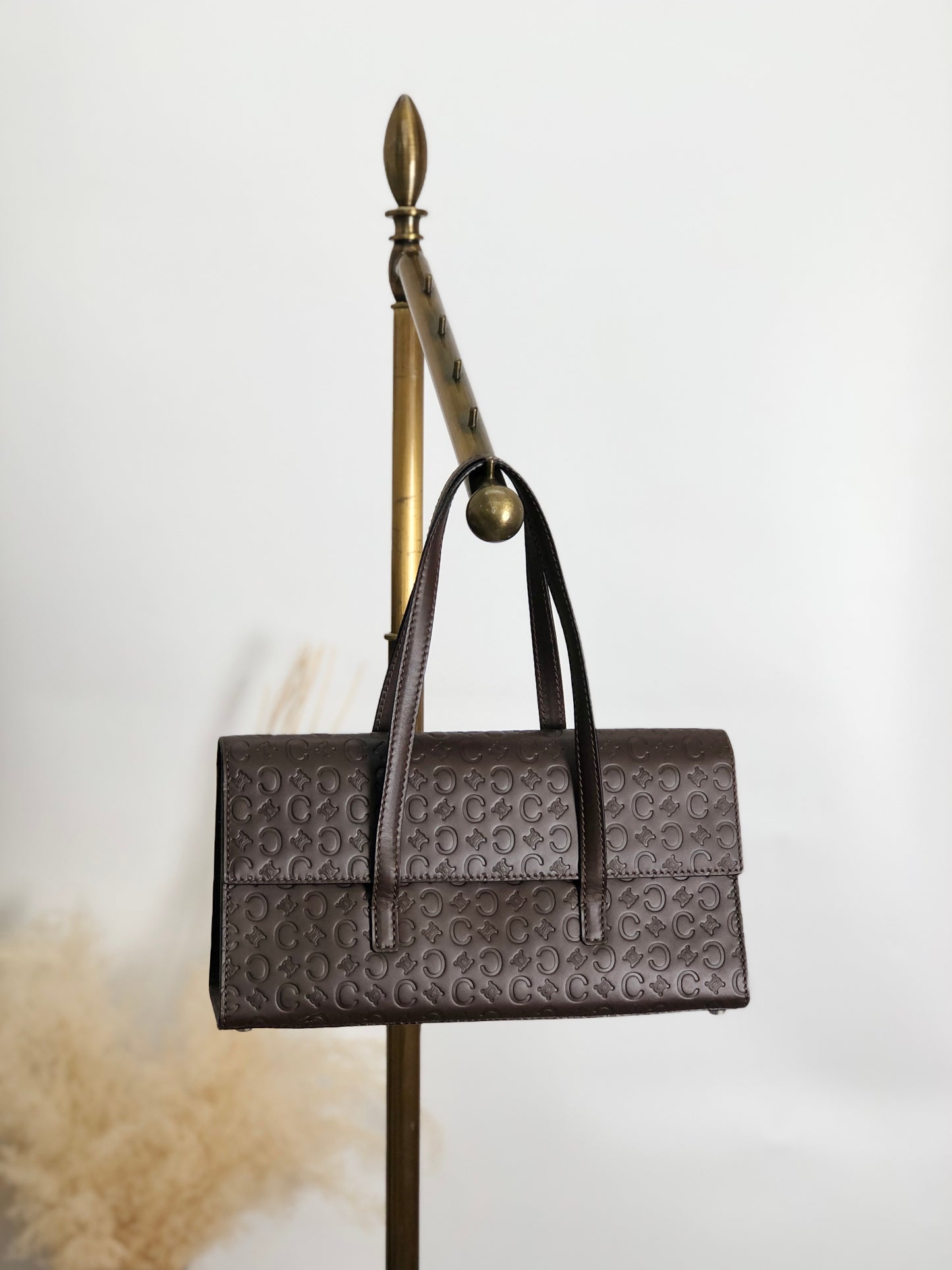 CELINE Handbag Brown Vintage ksjjkd